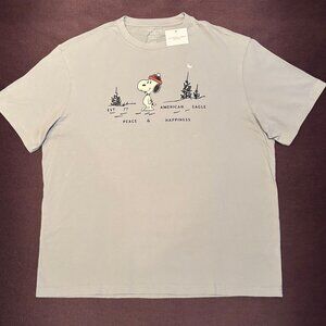 Brand-New American Eagle Snoopy Graphic T-Shirt | Light Blue